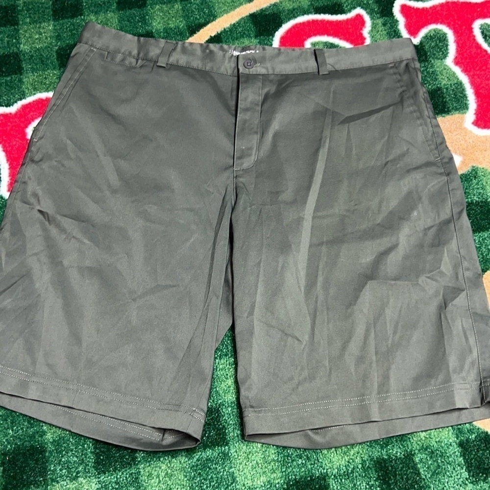 Nike Golf Shorts Mens 38 Olive Tour Performance Dri Fit Swoosh